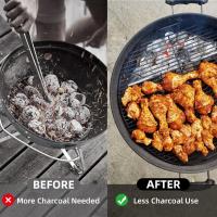 2Pcs Cesta De Carbón Para Barbacoa Soporte Para Asador Accesorios De Barbacoa Resistente Al Calor Material De Acero Inoxidable Fácil De Limpieza - details 10