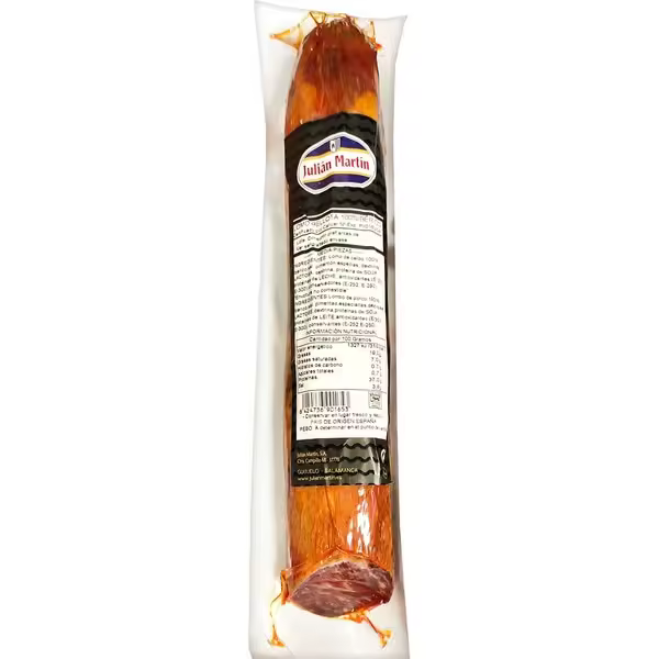 Lomo de Bellota 100% Ibérico de Julián Martín: Una Delicatessen  para los Amantes del Sabor, Presentada en una 1/2 Pieza de aprox. 700g - Disfruta de la Experiencia Gourmet de Guijuelo - 1