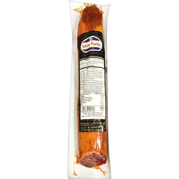 Lomo de Bellota 100% Ibérico de Julián Martín: Una Delicatessen  para los Amantes del Sabor, Presentada en una 1/2 Pieza de aprox. 700g - Disfruta de la Experiencia Gourmet de Guijuelo - 1