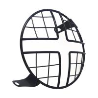 Protector De Faros De Motocicleta 6.5" Guardia De Malla Para Cafe Racer Cruiser Cubierta De Grille De Faro Universal De Metal Negro Vintage - details 1