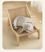 Silla De Tendencia Para Gatos Con Asiento Elevado Y Base De Madera Cómoda Y Ajustable Instalación Fácil Sillín Para Mascotas - details 11