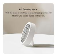 Sensor De Temperatura Y Humedad Qingping Para Xiaomi Monitor De Humedad Electrónico LCD Con Registro Automático De Datos Compatible Con Mi Home - details 9