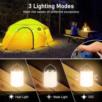 Lámpara De Camping LED Recargable Con Batería Integrada LT061 Para BBQ Y Tiendas Al Aire Libre Fuente De Energía Emergencia Y Candelabro Portátil Material ABS Duración De Iluminación 8h - details 1