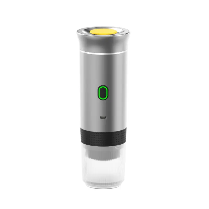 Máquina de café portátil, 7500 ma café expreso recargable, para oficina, viaje, casa, compatible con cápsulas café molido,Compatible con Café Molido y Cápsulas para RV, Senderismo, Oficina,Con función de calentamiento - 1