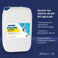 Minorador PH Minus líquido 20L. Reductor regulador para el PH del agua de piscinas. Garrafa de 20 litros | Astral Pool - details 1
