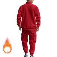Conjunto Deportivo Casual Para Hombres Verano Otoño Invierno Con Cierre De Cremallera Y Veludo Tejido De Poliéster Talla S a XXXL - details 72