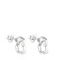 Pendientes de Oso Hueco de Plata de Ley 925, pendientes de moda personalizados, pendientes de mujer con incrustación de Perlas - details 5
