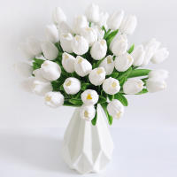 5 Piezas De Tulipán Artificial Para Decoración De Mesa De Comedor Y Sala De Estar Decoración De Boda Fiesta Aniversario Navidad DIY Origen China Continental - details 6