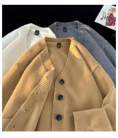 Nueva Cardigan Coreana De Otoño Invierno Para Hombre Estilo Casual Versátil Suéter V-Neck Confeccionado En Poliéster Transpirable Y Cómodo - details 8