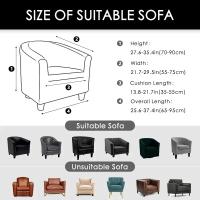 Cubierta De Silla De Baño En Velours Estirable Estilo Diván Funda De Sofá Para Sala De Estar Con Fundas Para Cojines De Asiento - details 0