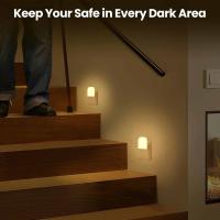 Interruptor De Luz Nocturna Con Sensor De Luz Automático LED Ajustable Para Dormitorio Y Escaleras Luz Noturna Para Niños - details 3