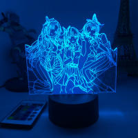 Lámpara De Noche Anime Demon Slayer Mitsuri Kanroji Figura 3D Iluminación Para Decoración De Dormitorio Regalo De Cumpleaños - details 12
