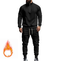 Conjunto Deportivo Casual Para Hombres Verano Otoño Invierno Con Cierre De Cremallera Y Veludo Tejido De Poliéster Talla S a XXXL - details 34