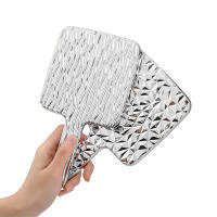 Espejo De Maquillaje Portátil Cuadrado Mini Mano De Mujer Espejo De Desktop Para Viajes Metálico Belleza - details 8