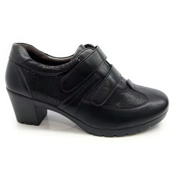 ZAPATOS MUJER CONFORT TACON VELCROS - 1
