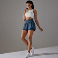 Shorts Deportivos De Mujer Para Gimnasio Y Tenis Con Bolsillos Pantalones Elásticos De Yoga Y Golf Entrenamiento Correr - details 44