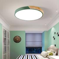Iluminación LED Plafón LED Redondo de Madera de 18W y 32cm, Luz fría y Luz Cálida opcional Luz 18W circular de Madera Ø 320 mm CCT seleccionable semi-Dari - details 1
