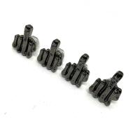 4Pcs Tornillos Y Cubiertas Para Placa De Matrícula Diseño 3D Dedo Del Medio Kit De Repuesto Para Marco De Placa De Coche Y Motocicleta Material De Aleación De Zinc Brillante - details 6
