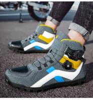 Botas De Motocicleta Ultrafinas Transpirables Antideslizantes Para Ciclismo Y Turismo Con Protección De Tornillo Material De Cuero Y Spandex - details 11