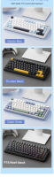 Teclado Mecánico De Juego AULA F75 2.4G Sin Cables Bluetooth/wireless 75% Layout OEM Profile Gasket Structure RGB Personalizable - details 10