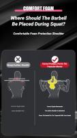 Almohadilla De Barril De Alta Calidad Para Cuello Y Hombros Resistentes Antideslizante Para Gimnasio Pesas Y Ejercicios De Empuje De Caderas - details 1