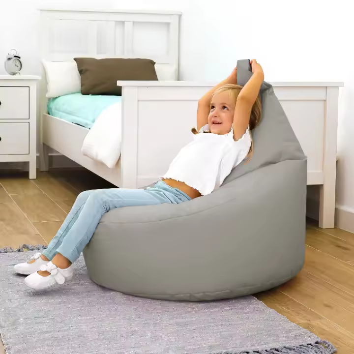 Puff Butaca Polipiel Gris Claro HAPPERS - Cómodo, ligero y resistente. Make it Happers® - 1