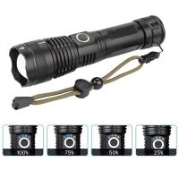 Linterna Táctica LED Potente Recargable USB Con 5 Modos Zoomable Para Camping Exterior Emergencia Batería 26650 Luz Nocturna Resistente Al Agua - details 10