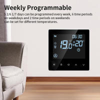 Termostato WiFi Tuya Control Remoto De Temperatura Para Calefacción Por Piso Eléctrico Compatible Con Google Home Alexa Smart Life App - details 2