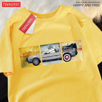Camiseta De Algodón Para Hombre Back to the Future T-shirt De Verano Estilizada Y Cómoda Con Diseño De Coche De La Película Manga Corta Estilo Hip Hop Oversized Para Parejas - details 15