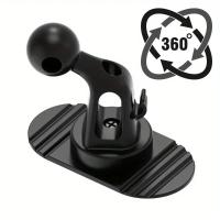 Soporte De Teléfono Para Coche De Alta Calidad Rotativo 360° Base Adhesiva 3M Con Gancho Para Cable Juego De 17mm Para Tablero De Coche - details 0