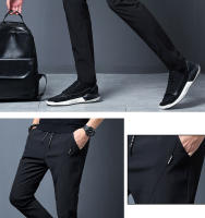 Pantalones Casuales Para Hombre FGKKS 2023 Color Sólido Ajustados Moda Pantalones De Calidad Alta Estilo Callejero - details 4