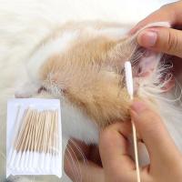 50/100 PCS Palitos De Algodón Para Limpieza De Orejas De Perros Y Gatos Eliminación De Manchas Y Cera De Orejas De Mascotas - details 4