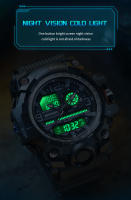 Reloj De Pulsera Militar Deportivo Para Hombre SANDA 3133 G Style 50M a Prueba De Agua Resistente Al Shock Con Cuarzo Digital Y Luz LED - details 5