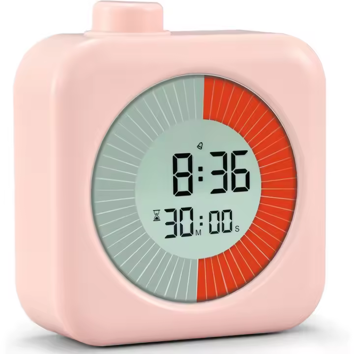 Temporizador visual digital, temporizador de rotación de Cuenta atrás 3 en 1 de 60 minutos para niños y Adultos, para Cocina - 1