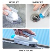 Cepillo De Baño Multifuncional 4 En 1 Para Limpieza De Paredes Y Pisos Eliminador De Huecos Y Rostros Durable Y Cómodo - details 8