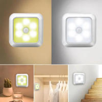 Lámpara De Pared LED Con Sensor De Movimiento Luz Nocturna Para Armario Escalera Dormitorio Corredor Decoración Interior Sin Cable - details 11