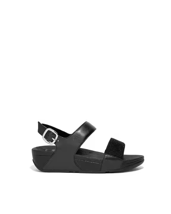 FITFLOP EC3 090 LULU CRYSTAL Sandalias Abiertas Chancletas Mujer Negro - 1