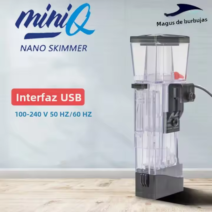 MiniQ Skimmer De Burbujas DC24V Para Acuario De Nano Marino Y Coral Tipo Colgante Construido Con Skimmer Mini Proteína - 1