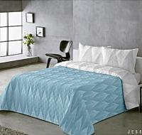 Juego de Cubrecama Azul Marino Reversible - Diseño Hoja Degradé en Blanco + Azul Sólido |135cm/150cm (2 Fundas) | Incluye Fundas de Almohada Bicolor - details 1