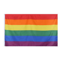 Bandera Arcoíris De Prides Progresiva 90X150cm Bandera De Amor Lesbianismo Igualdad En Lona Resistente Al Desvanecimiento Por Luz UV Con Cabezal Y Costuras Doble Tejido Para Pared Y Palo - details 4
