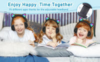Auriculares inalámbricos para niños para niñas, Auriculares inalámbricos con micrófono, Auriculares Bluetooth con Cambio de Color Colorido, Adecuados para niños, Adolescentes, Adultos, niñas y Mujeres - details 3