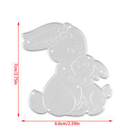 Cortadores De Metal Para Decoración De Pascua Conejos Conejitos Y Huevo Múltiples Uso En Scrapbooking Álbumes De Fotos Y Cartas DIY - details 26