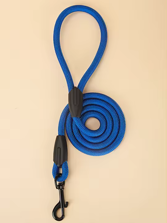Correa De Perro Redonda Y Fuerte En Color Azul Real Para Mascotas Resistente Y Duradera Para Cachorros Y Perros Adultos - 1