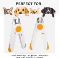 Cortaúñas para mascotas with Luz LED, cortaúñas para Perros anticuerpo para Raza Pequeños y grandes-Naranja - details 3