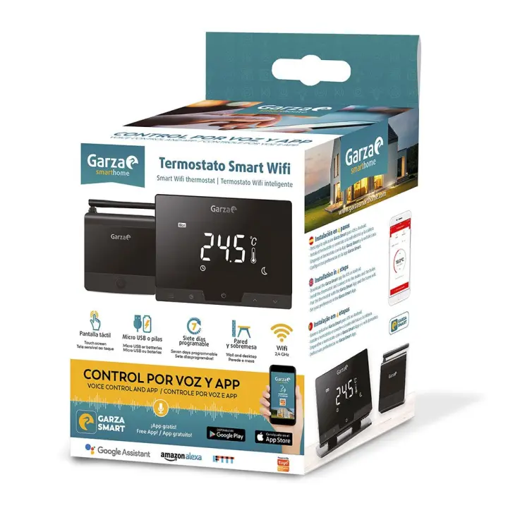 Garza Termostato Inteligente Wifi - Control Remoto - Ahorro Energía - 1