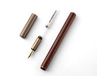 Pluma Fuente De Tinta De Madera Bronce Retro Lujo Para Negocios Escritura Arte Caligrafía Estudiantes Regalos De Papelería 0.5mm - details 12