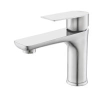 Grifo de baño de acero inoxidable, grifería de un solo orificio, negro mate, fregadero de baño, manija única - details 5