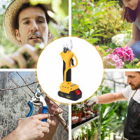 Podadora Eléctrica Inalámbrica Recargable Sin Escobillas Para Eficiente Podar Hojas Y Ramas De Árbores Y Plantas - details 1