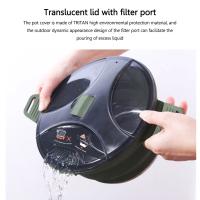 Cacerola De Silicona Plegable 2.5L Para Camping Tetera Portátil Para Café Y Té Pot Para Hervir Agua Mini Para Picnic Al Aire Libre - details 18