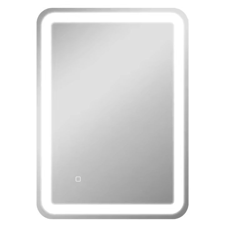 HOMCOM Espejo de Baño con Luces LED 50x70 cm Espejo de Pared Antivaho con 3 Temperaturas de Color Regulable y Función de Memoria Horizontal y Vertical - 1